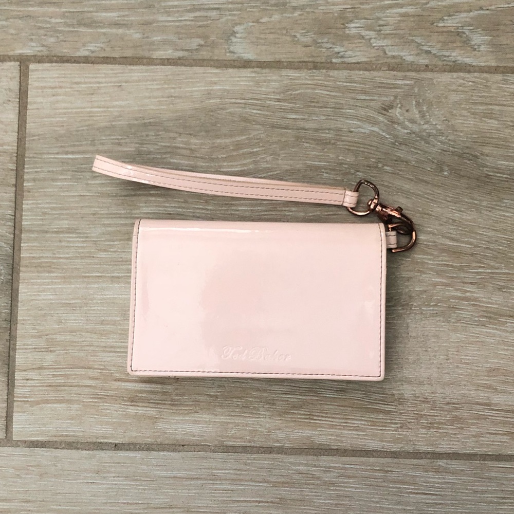 Ted Baker Pink Leather Wrist Wallet